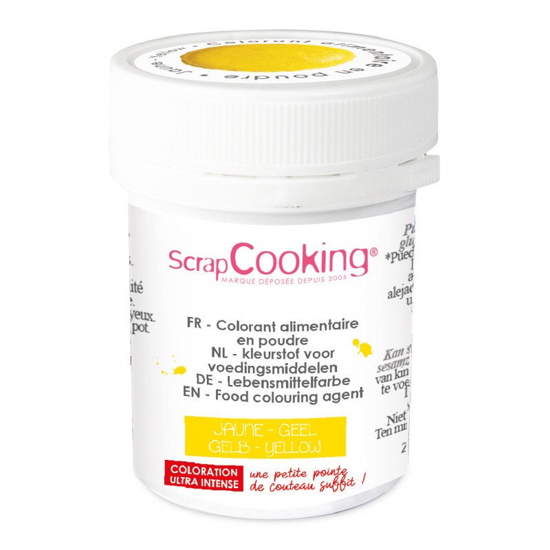 Colorant Alimentaire en poudre - Jaune Colorant Alimentaire en poudre - Jaune