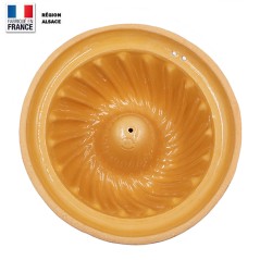 Moule à Kouglof Faux bois 26 cm avec Décor Marguerites