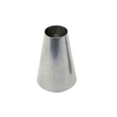 Douille unie 18 mm en inox - pâtisserie