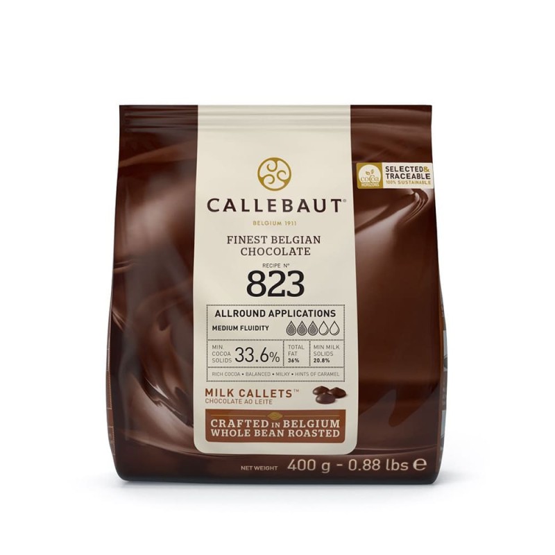 Pistoles Chocolat au lait Callebaut (33,6%) - 400 g