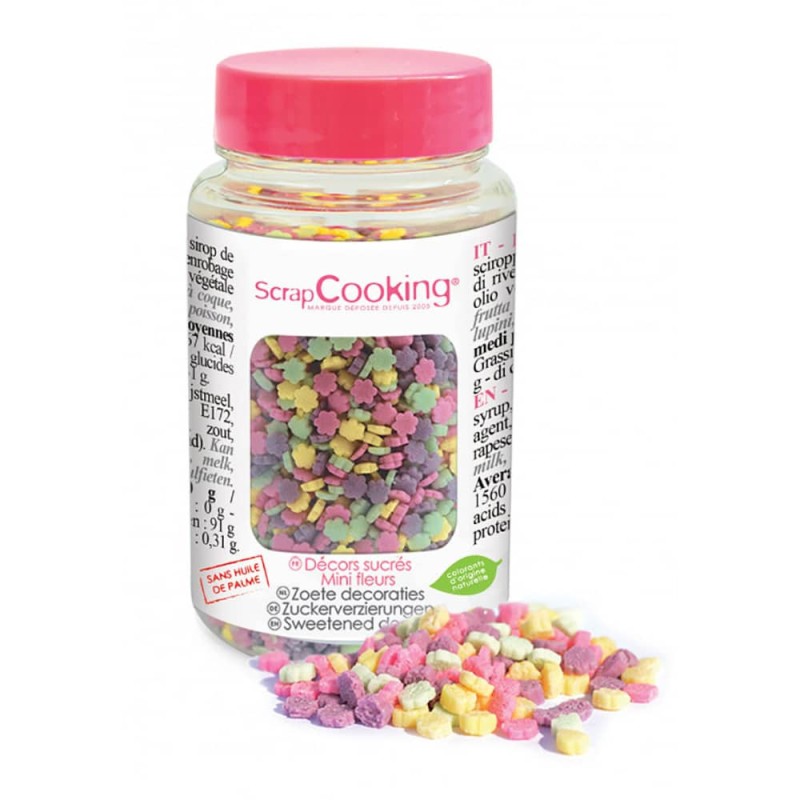 Décors mini Fleurs en Sucre
