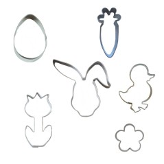 Emporte-pièces thème de Pâques (Lot de 6)