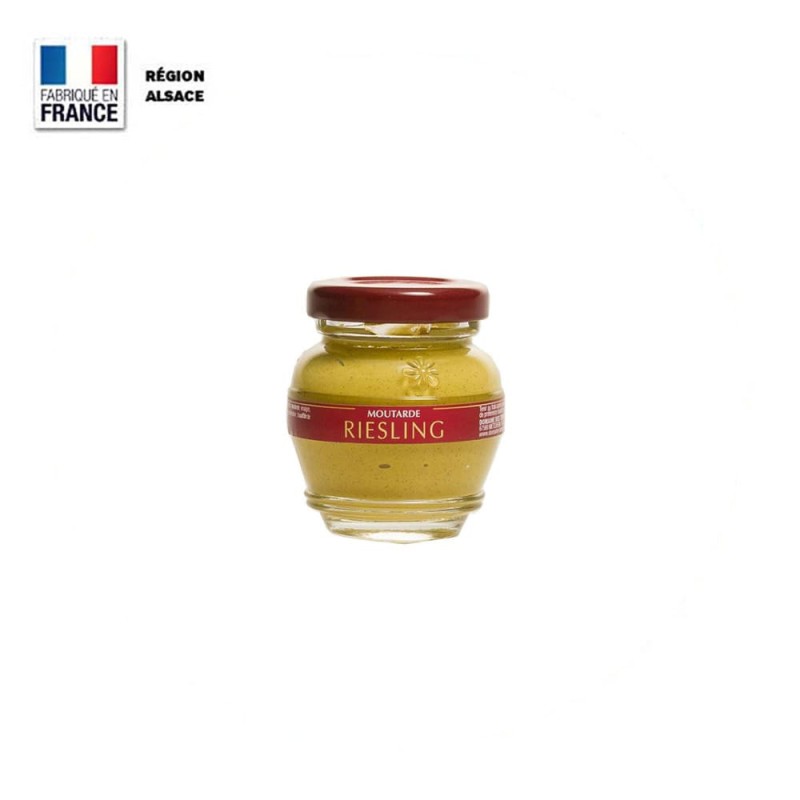 Moutarde Riesling 55 g - Domaine des Terres Rouges Moutarde Riesling 55 g - Domaine des Terres Rouges