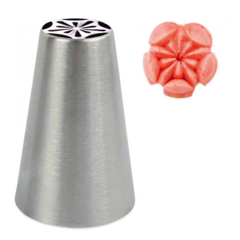 Douille à Pâtisserie Russe Pivoine en Inox Douille à Pâtisserie Russe Pivoine en Inox