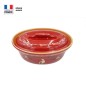 Terrine à Baeckeoffe Rouge Décor Cigogne / 4 personnes