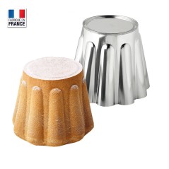 Moule à gâteau battu en fer blanc 4/6 parts