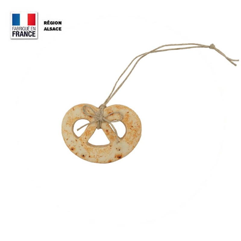 Bretzel en céramique - Couleur Pain d'épice Bretzel en céramique - Couleur Pain d'épice
