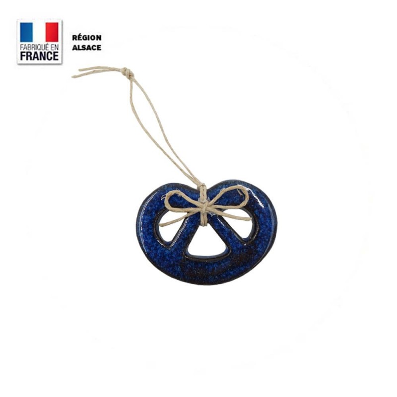 Bretzel en céramique - Bleue Bretzel en céramique - Bleue
