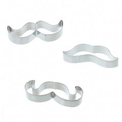 Emporte-pièces Moustache (Lot de 3)