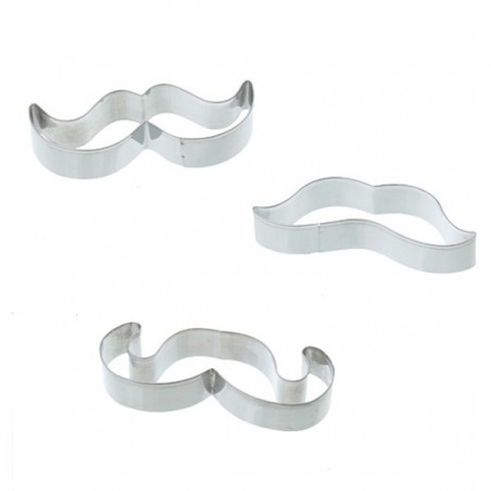 Emporte-pièces Moustache (Lot de 3)