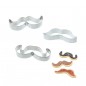 Lot de 3 Emporte-pièces Moustache