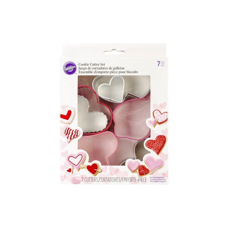 7 Emporte-pièces Coeurs 7 Emporte-pièces Coeurs