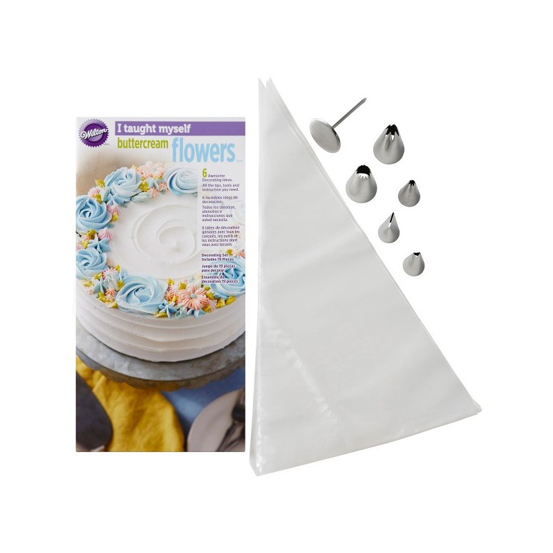Kit de Décoration Fleurs Crème au Beurre