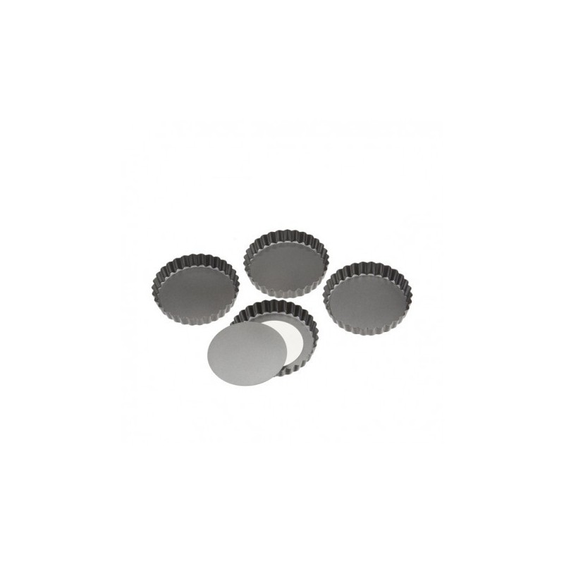 Lot 4 moules à Tartelettes fond amovible
