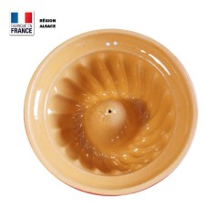Moule à Kouglof Bleu 26 cm avec Décor Marguerites