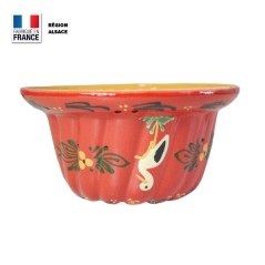 Moule à Kouglof Rouge 20 cm Décor Cigogne