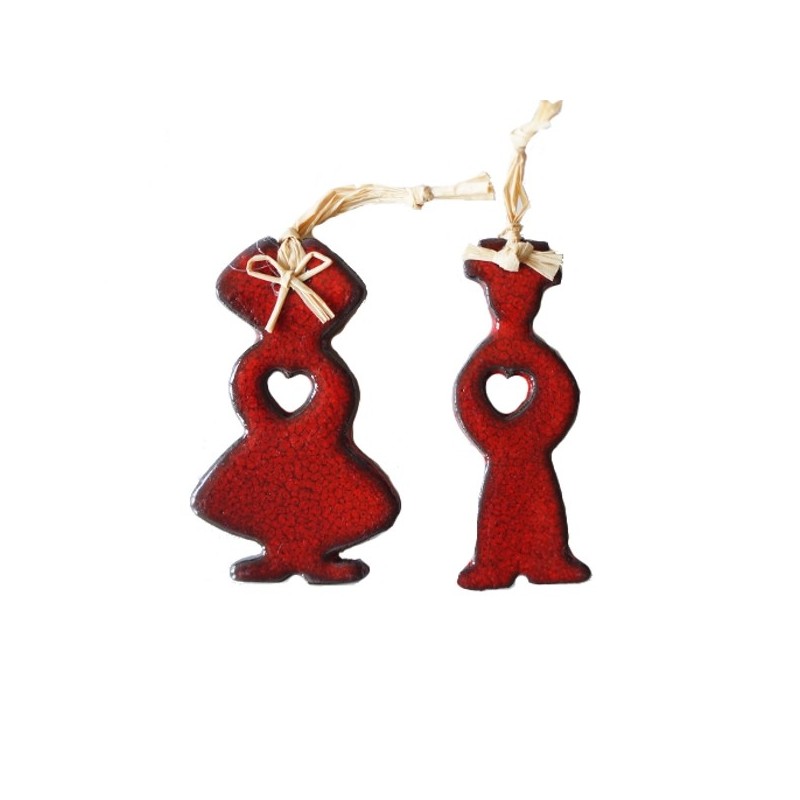 Couple d'alsaciens en céramique