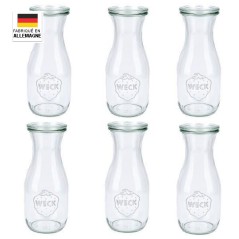 Lot de 6 Bouteilles Weck 500 ml