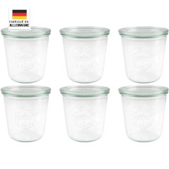 Lot de 6 Bocaux Weck Droit 500 ml