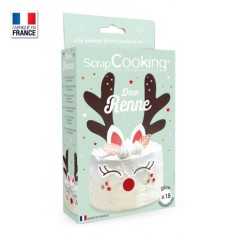 Kit Décoration Gâteau Renne de Noël