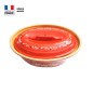 Terrine à Baeckeoffe Rouge Décor Fleur / 6 personnes