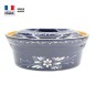 Terrine à Baeckeoffe Bleue Décor Fleur / 6 personnes Terrine à Baeckeoffe Bleue Décor Fleur / 6 personnes
