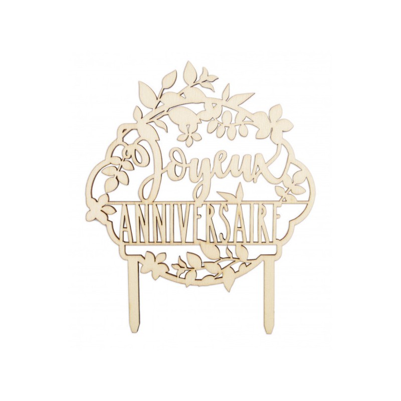 Cake Topper Joyeux Anniversaire