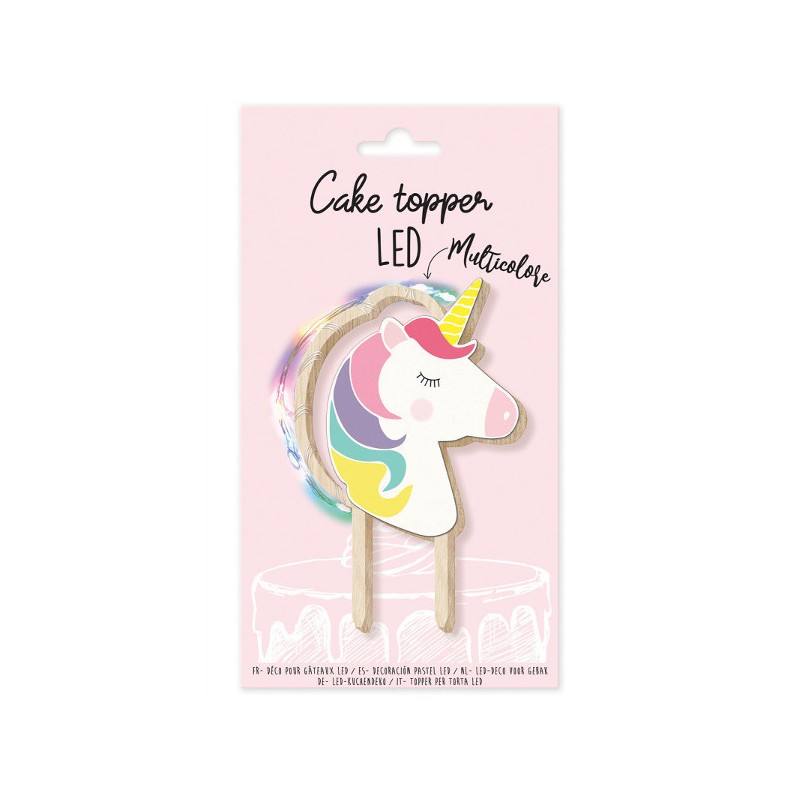 Cake Topper Licorne à LED