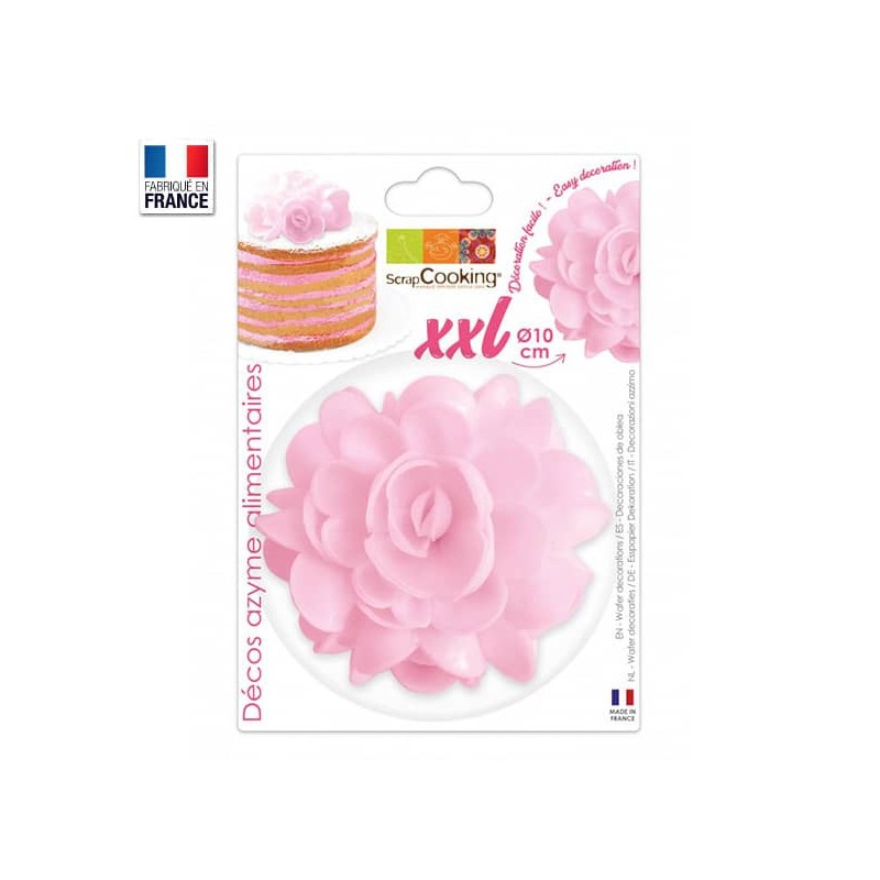 Fleur azyme : Fleur rose XXL