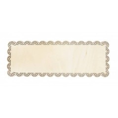 Plat rectangle dentelle en bois