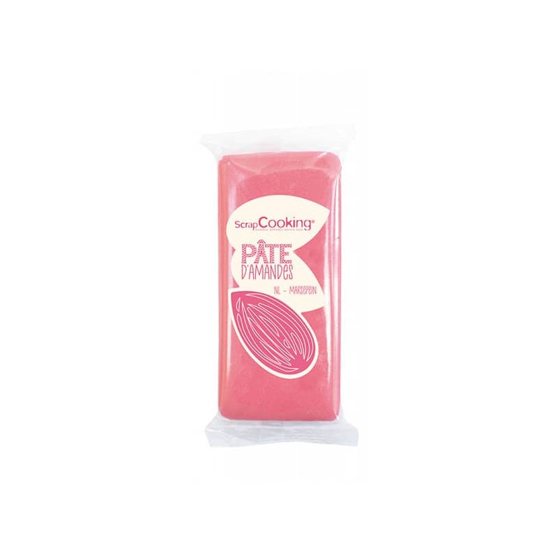 Pâte d'amandes rose 200 g