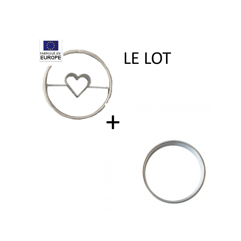 Emporte-pièce Sablé Fourré : Cercle avec Coeur Emporte-pièce Sablé Fourré : Cercle avec Coeur