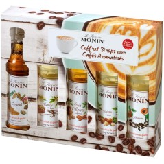 Coffret sirops Monin pour Cafés Aromatisés - 5 x 5 cl