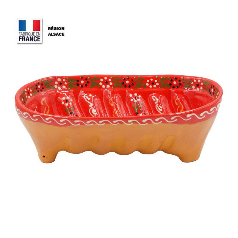 Moule à Langhopf avec Décor Rouge Intérieur