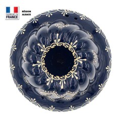 Moule à Kouglof Bleu 18 cm Décor Coeur