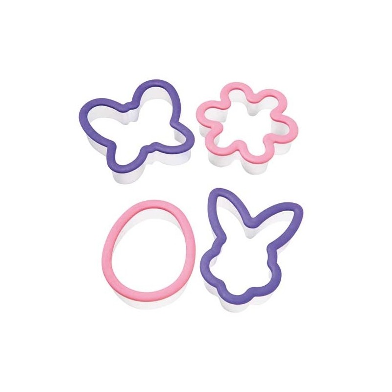 Emporte-pièces thème de Pâques (Lot de 4) Emporte-pièces thème de Pâques (Lot de 4)