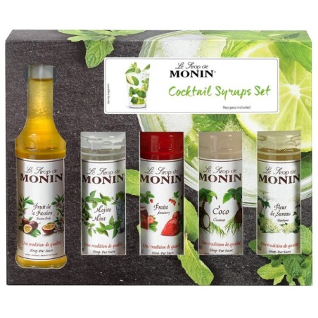 Coffret sirops Monin pour Cocktails - 5 x 5 cl