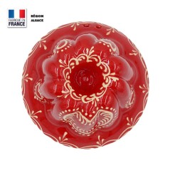 Moule à Kouglof Rouge 12 cm Décor Coeur