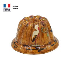 Moule à Kouglof Faux Bois 12 cm Décor Cigogne