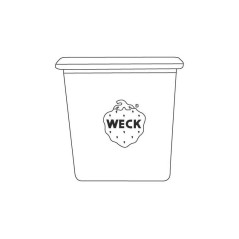 Lot de 12 Bocaux Droit Weck 80 ml