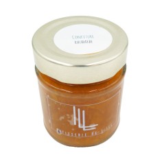 Pot de confiture à la rhubarbe
