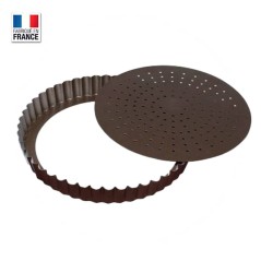 Moule à Tarte / Tourtière Fond Amovible Micro-perforée 30 cm