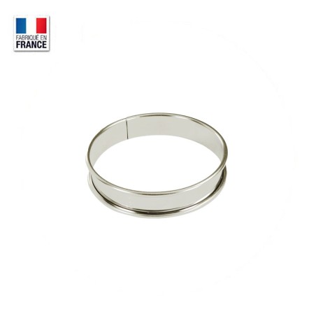 Cercle à tarte en inox 10 cm h.2 cm