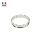 Cercle à tarte en inox 10 cm h.2 cm