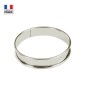 Cercle à tarte en inox 22 cm h.2,7 cm