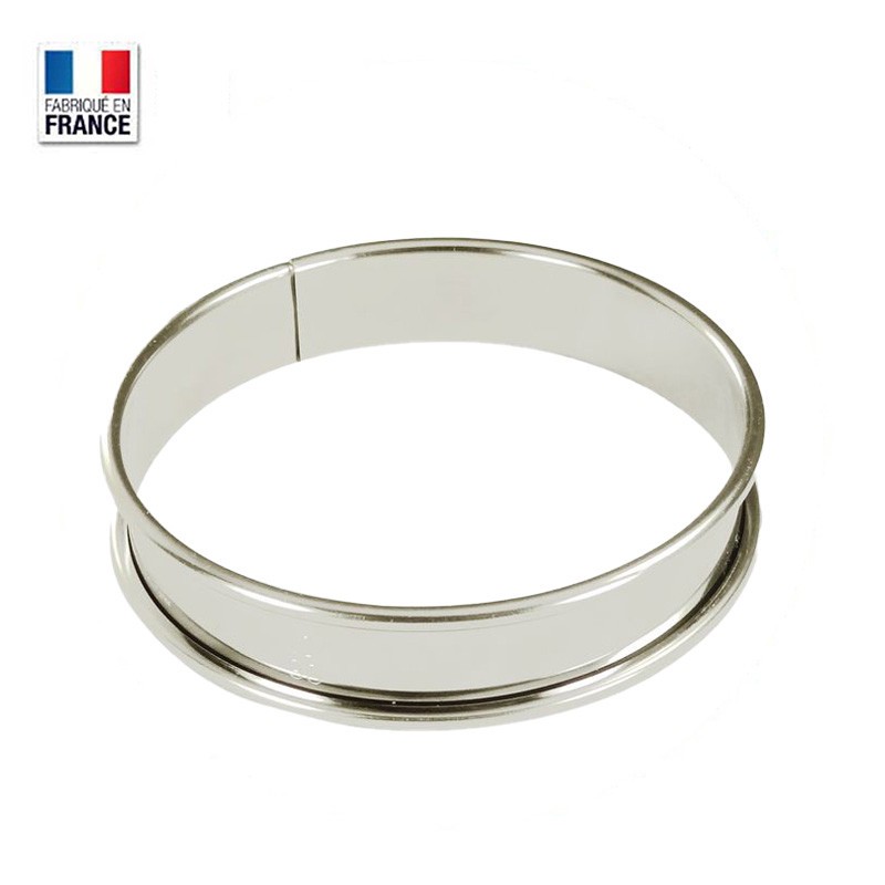 Cercle à tarte en inox 26 cm h.2,7 cm