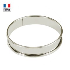 Cercle à tarte en inox 28 cm h.2,7 cm