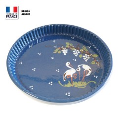 Moule à tarte Bleu Motif Cigogne