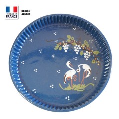 Moule à tarte Bleu Motif Cigogne