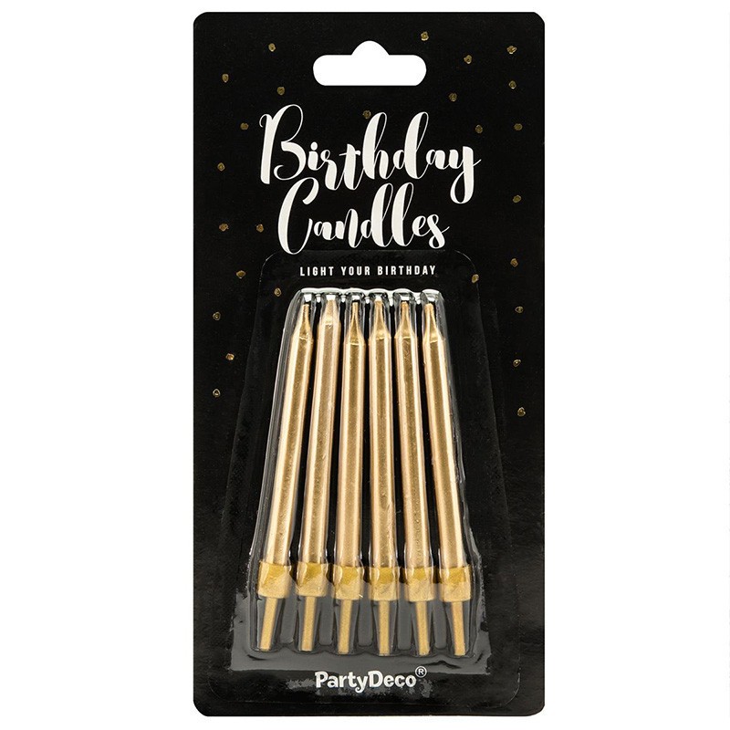 Bougies d'anniversaire - Or Bougies d'anniversaire - Or